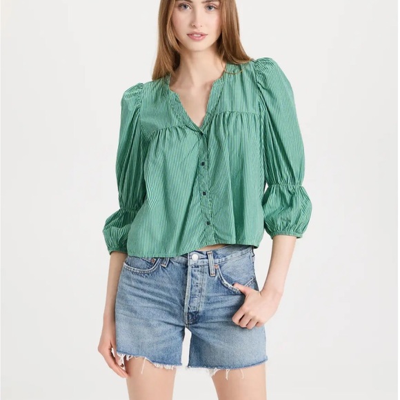 Nation LTD. Geneva Romantic Crop Top in Havana - Picture 4 of 9